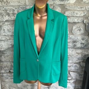 Green knit Blazer